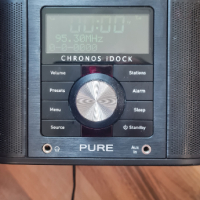 PURE Chronos iDock, DAB/FM/AUX стерео радио с часовник с докинг станция за iPod и дистанционно управ, снимка 2 - Радиокасетофони, транзистори - 45031432