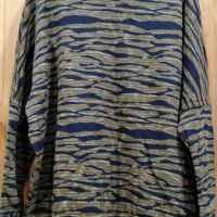 Свободен блузон с поло яка, L/XL, снимка 2 - Блузи с дълъг ръкав и пуловери - 45495622