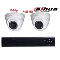 ПРОМО Комплект Full HD за вътрешен монтаж - DVR + 2 броя Full HD куполни камери DAHUA, снимка 1 - HD камери - 45125849