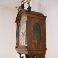 Голям стар стенен часовник- перфектен, снимка 11 - Антикварни и старинни предмети - 45570066