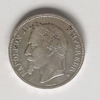 5 франка Наполеон III 1869 BB, снимка 2 - Нумизматика и бонистика - 45315140