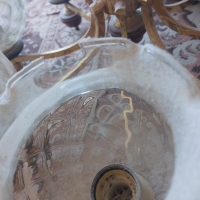 Масивен стар полилей , снимка 5 - Лампи за таван - 45007781