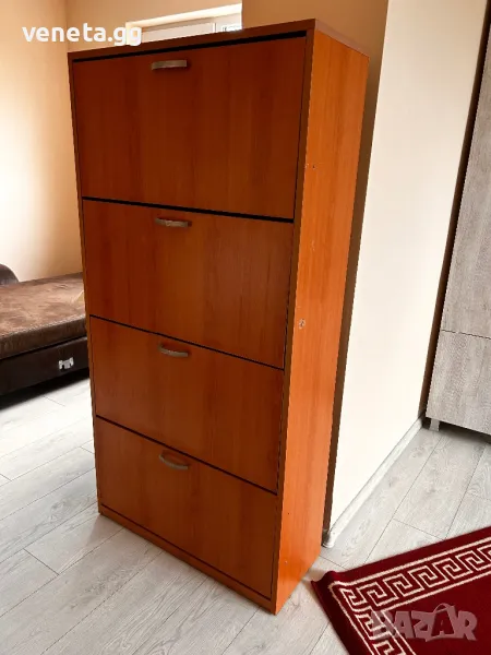 Шкаф за обувки, с чекмеджета, прегради, снимка 1