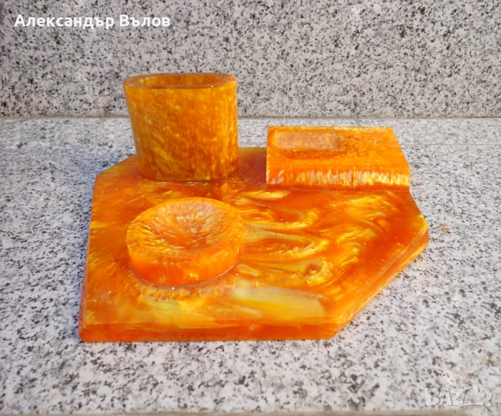 Стар Десктоп от Български Каталин Бюро Писалище Тежък, снимка 1