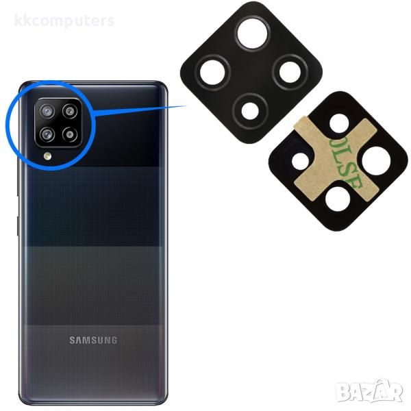 Стъкло камера за Samsung A42 (A426) / Черно / Баркод : 115394, снимка 1