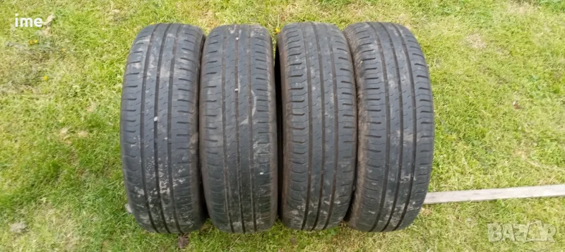 4бр летни гуми 165/65R14. Continental ContiEcoContact5. DOT 0814. 6 и 6.5 мм дълбочина на шарката., снимка 1