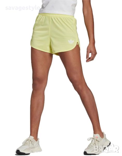 Дамски къси панталони ADIDAS Originals Zip-Up Shorts Yellow, снимка 1