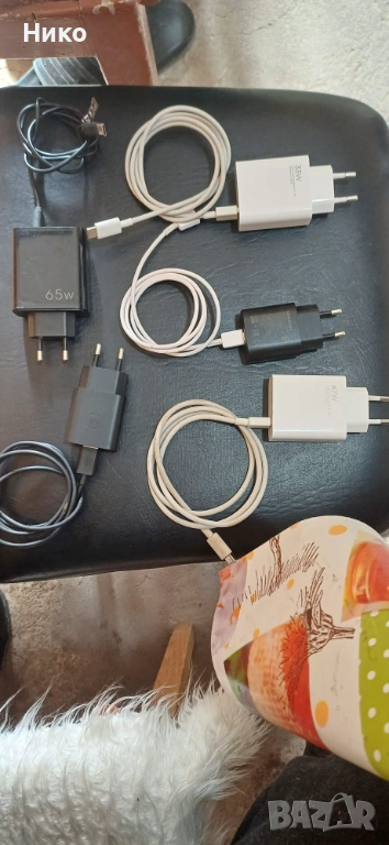 Лот от оригинални зарядни за телефони , снимка 1