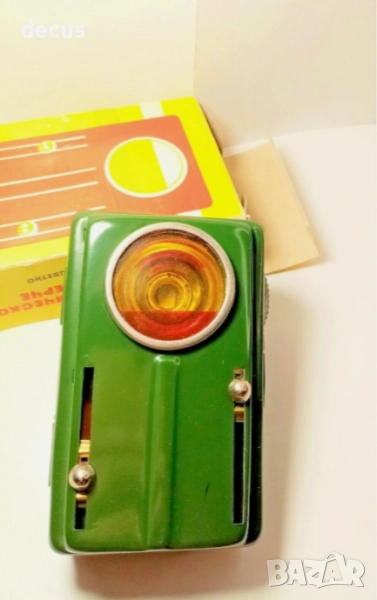 Комунистическо двуцветно сигнално фенерче - винтидж, снимка 1