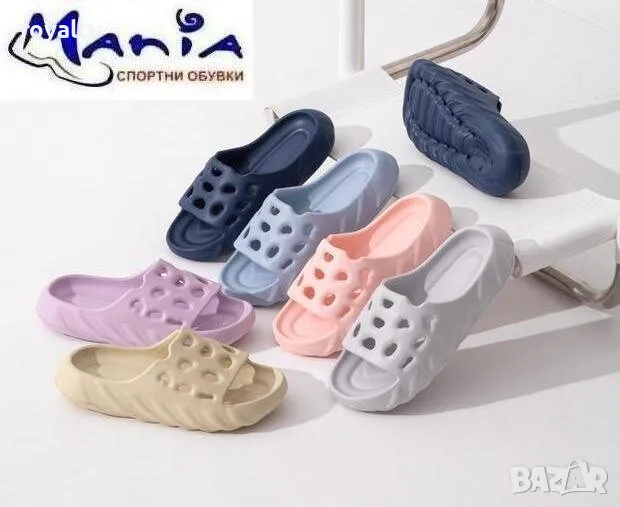 Дамски олекотени чехли в летни цветове, снимка 1