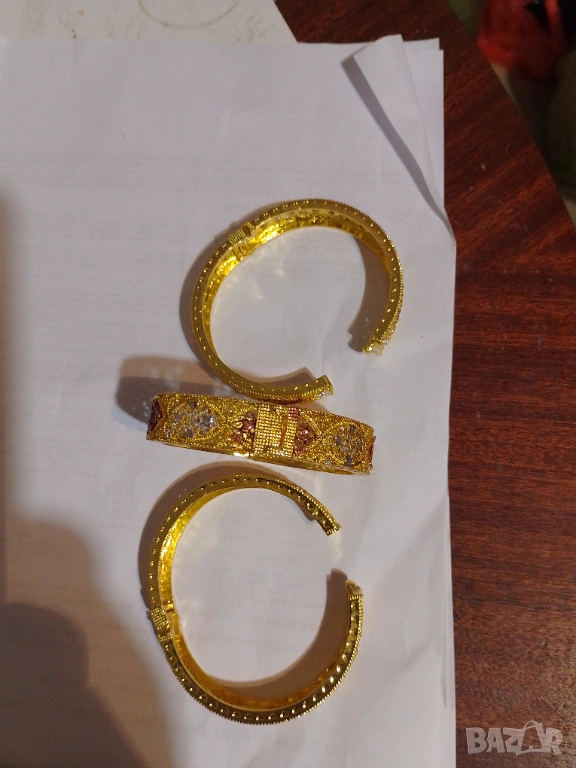 Гривни Дамски 24карата, снимка 1