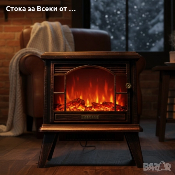 Ретро камина с ефект пламък , снимка 1