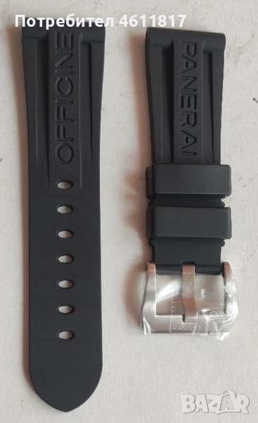Силиконова каишка за Panerai 24 и 26мм, снимка 1