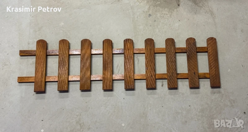 Декоративна дървена оградка – ръчна изработка  ​, снимка 1