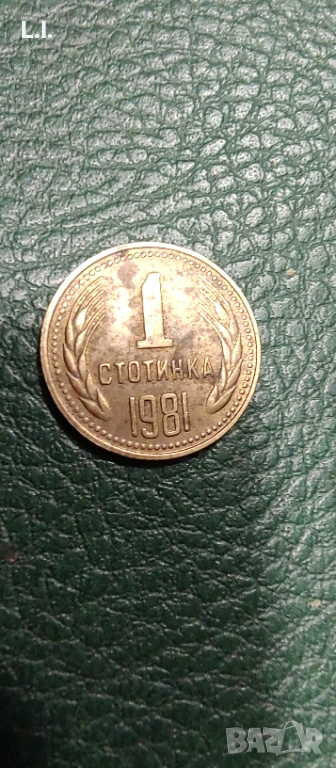 1 стотинка 1981 г., снимка 1