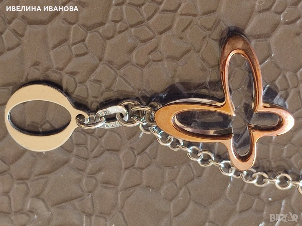 Дамска сребърна гривна , снимка 1