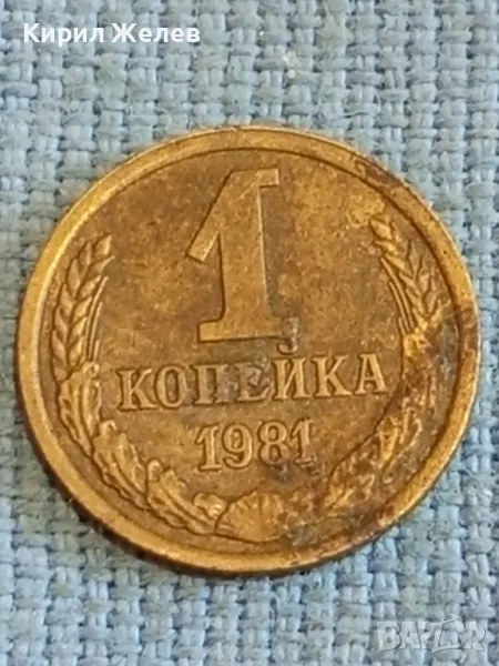 Стара монета 1 копейка 1981г. СССР рядка за КОЛЕКЦИЯ ДЕКОРАЦИЯ 70981, снимка 1