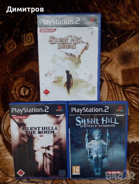 Silent Hill Origins+Silent Hill 4+Shattered memories ps2 PAL , снимка 1