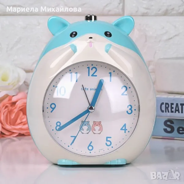 Детски настолен часовник за детска стая с батерии 16х14 см., снимка 1