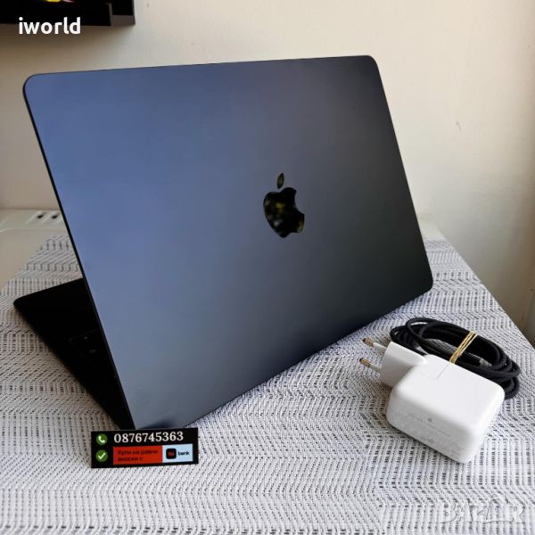 НОВ❗️MACBOOK AIR M2❗️ Лизинг от 70лв/м ❗️13.6" 2022 8GB/256GB❗️ grey , снимка 1