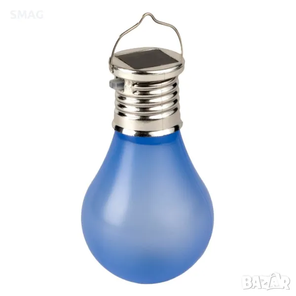 Соларна висяща лампа синя 10см S_1177409, снимка 1