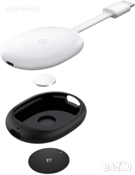 SPIGEN Silicone Fit за Chromecast / Google TV – магнитен монтаж, снимка 1