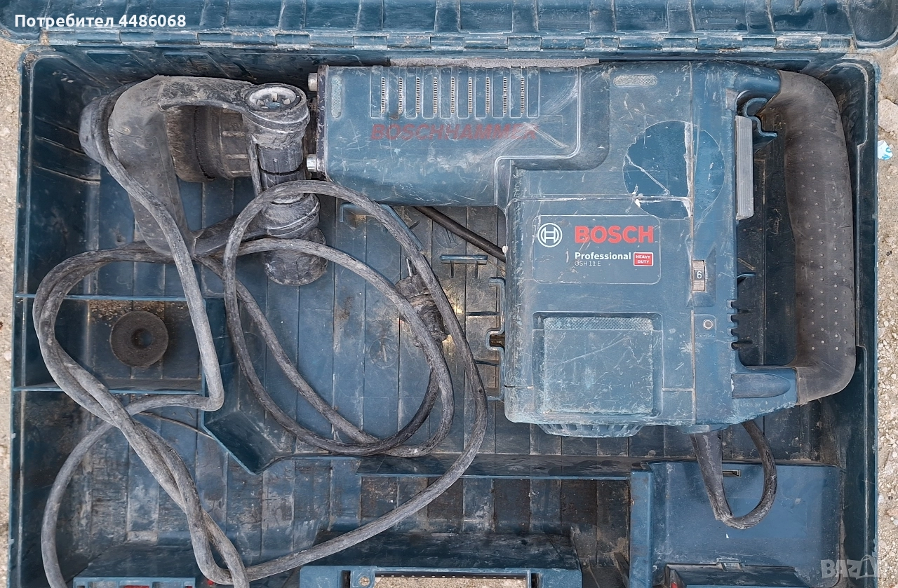 къртач Bosch GSH 11 E SDS MAX за къртене на стени и бетон, снимка 1