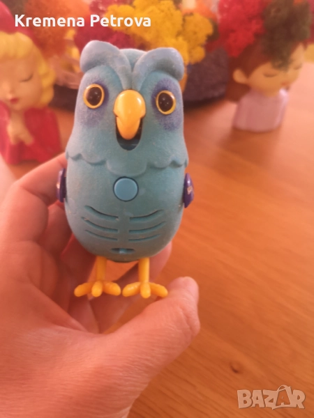 Кадифен интерактивен бухал + видео клип, снимка 1