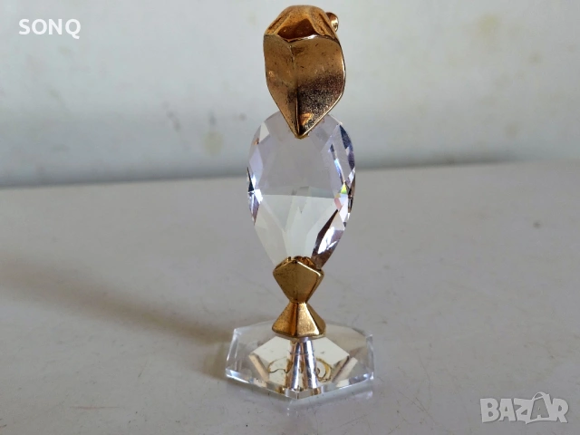 Фигурка Зодия Лъв Със Позлата 22К И Swarovski Кристал, снимка 2 - Колекции - 53556045