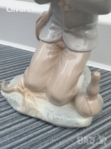 NAO Lladro Zaphir статуетка 23см/НАО ЛАДРО ЗАФИР испанска порцеланова фигура/момче-овчарче с агне, снимка 6 - Статуетки - 51161356