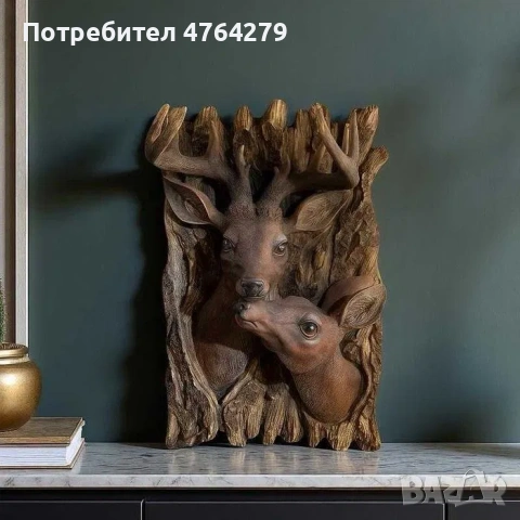 Ново Пано за Стена Елен - Декорация Еленчета за Механа 35х22см