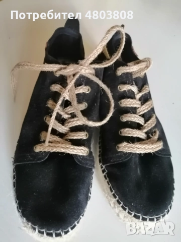 Нови еспадрили POPA от естествен велур – размер 39/38