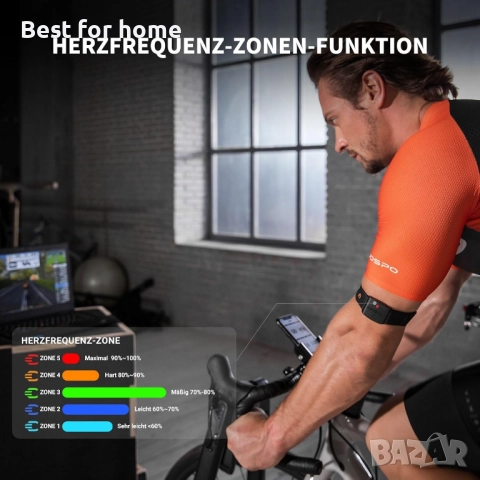 COOSPO HW9 пулсомер, Bluetooth ANT+ и сензор LED, снимка 2 - Уреди за диагностика - 52277347