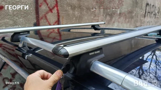 Напречни Оригинален Алуминиеви греди MONТ BLANK. 129лв СТАВАТ ЗА ПОВЕЧЕТО КОМБИТА, снимка 3 - Аксесоари и консумативи - 49941857