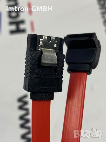  SATA КАБЕЛ, SERIAL-ATA III, 26AWG  COPARTNER , ВЪТРЕШЕН  90°, 0.40 M, снимка 4 - Друга електроника - 45127682