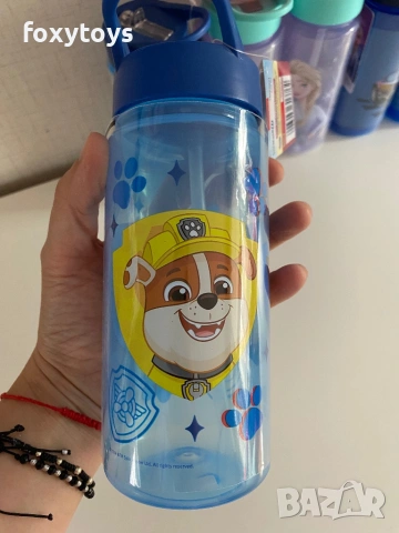 Пластмасова бутилка Frozen, Paw Patrol, Hot Wheels, Peppa Pig, 500 ml, шише, снимка 4 - Други - 53204084