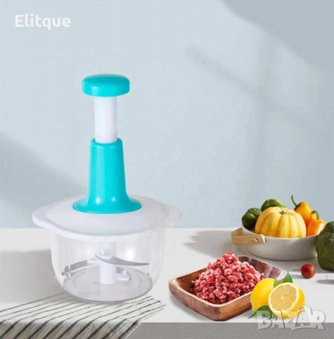 Механичен кухненски чопър - Лесно и бързо рязане без усилие, снимка 7 - Други - 52684554