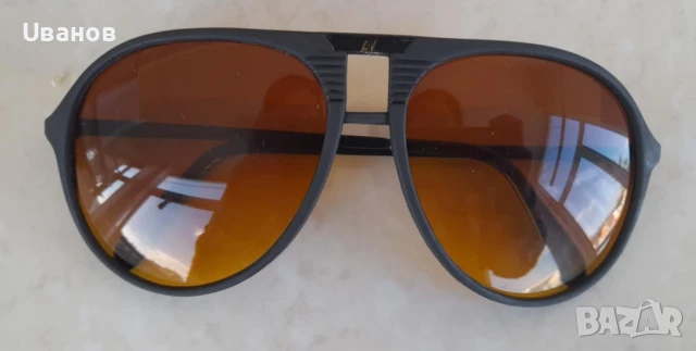 дизайнерски слънчеви очила тип авиатор „AMBER VISION“ от 90-те години, снимка 4 - Слънчеви и диоптрични очила - 50875475