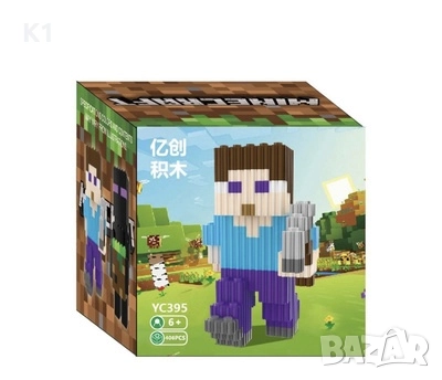 Конструктор Майнкрафт 406 части Steve Стийв Minecraft, снимка 2 - Конструктори - 52518102