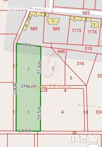Продавам парцел в с. Строево, обл. Пловдив