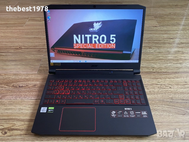 15.6 Nitro`i5-10300H/GTX 1650Ti/16GB RRD4/256GB NVMe+500GB HDD/FHD IPS