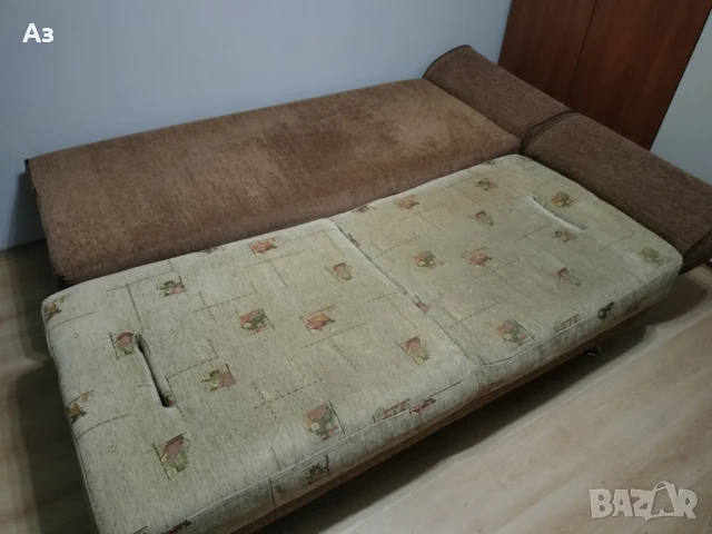 Кафяв диван, снимка 2 - Дивани и мека мебел - 51254695