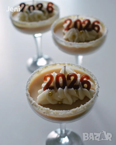 Свещ New Year Cocкtail, снимка 2 - Декорация за дома - 52240731