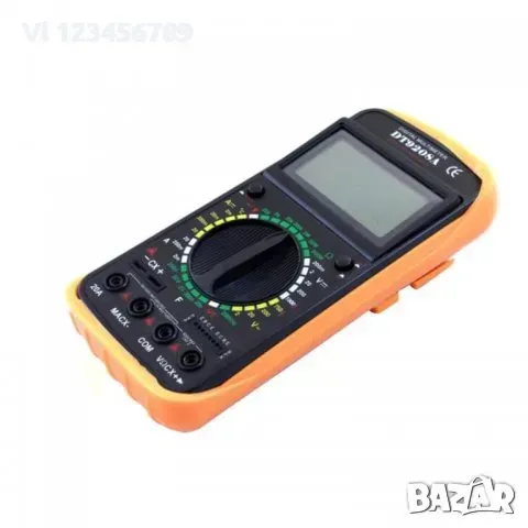 Дигитален мултицет DT-9208A, снимка 5 - Други инструменти - 49591625