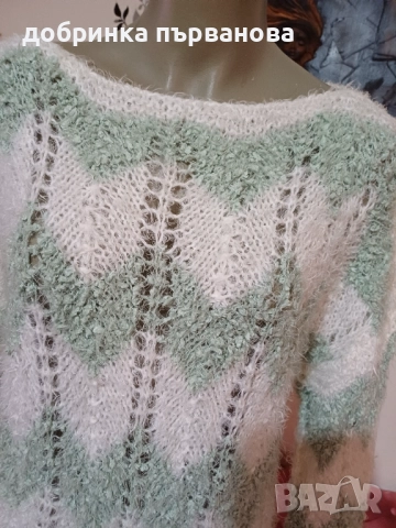 Ръчно плетиво, снимка 2 - Блузи с дълъг ръкав и пуловери - 52406309