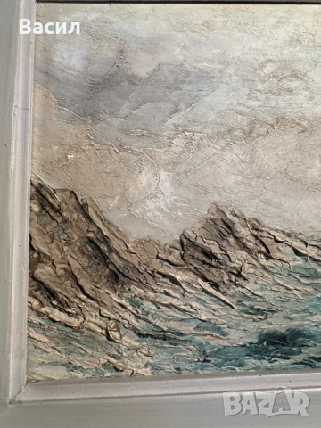 Картина масло кораб, снимка 3 - Картини - 54246357