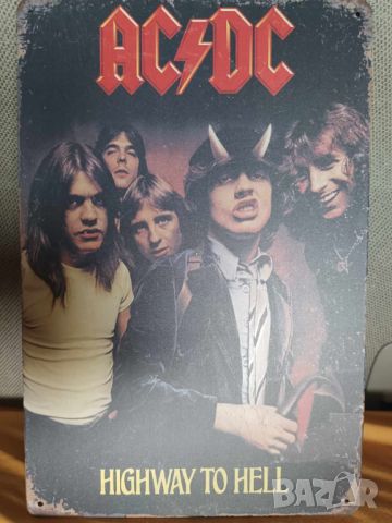 AC/DC-Highway to Hell-метална табела, снимка 3 - Китари - 45728419