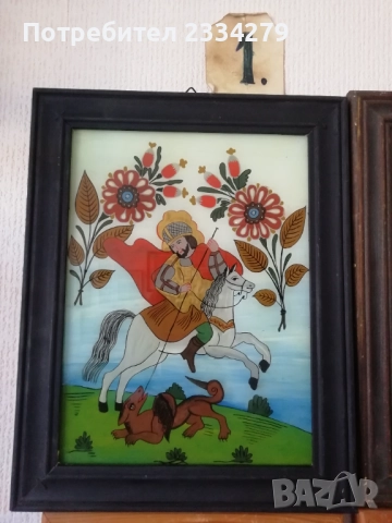 Картини ръчно рисувани,,стъклопис", различни години и изпълнители , снимка 2 - Картини - 49188692