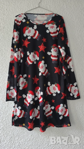 Дамска Коледна рокля размер 2ХЛ, снимка 5 - Рокли - 52697132