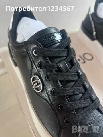 НОВИ маратонки LIU JO от естествена кожа с цирконии, снимка 3 - Маратонки - 51437858